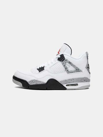 Кросівки Jordan 4 'White Cement' 02329-Сірий-36 фото