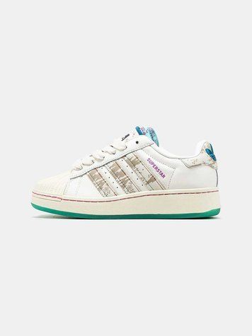 Кросівки Adidas Superstar x FeiFei Ruan White Beige Green 17374-Кремовий-36 фото