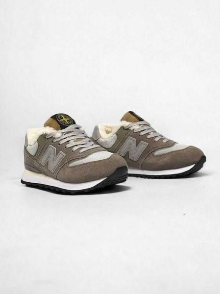 Кросівки New Balance 574 Stone Island Winter (зимові) 14066-Сірий-41 фото