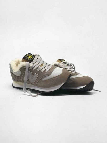 Кросівки New Balance 574 Stone Island Winter (зимові) 14066-Сірий-41 фото