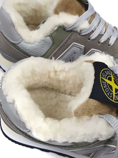 Кросівки New Balance 574 Stone Island Winter (зимові) 14066-Сірий-41 фото