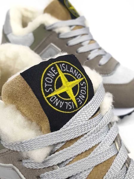 Кросівки New Balance 574 Stone Island Winter (зимові) 14066-Сірий-41 фото