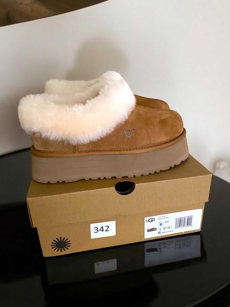 Угги на платформі UGG Platinum Platform Slippers Chestnut 18790-Каштановий-38 фото