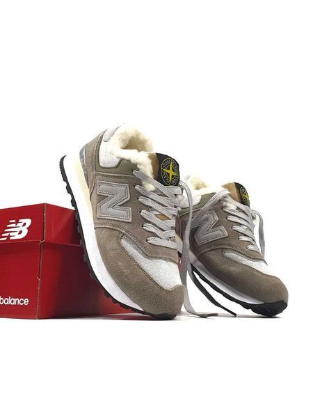 Кросівки New Balance 574 Stone Island Winter (зимові) 14066-Сірий-41 фото