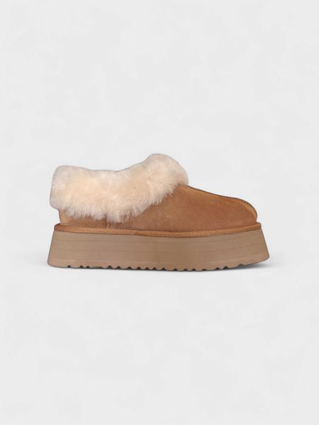 Угги на платформі UGG Platinum Platform Slippers Chestnut 18790-Каштановий-38 фото