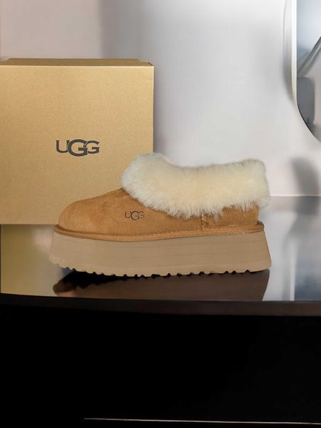 Угги на платформі UGG Platinum Platform Slippers Chestnut 18790-Каштановий-38 фото