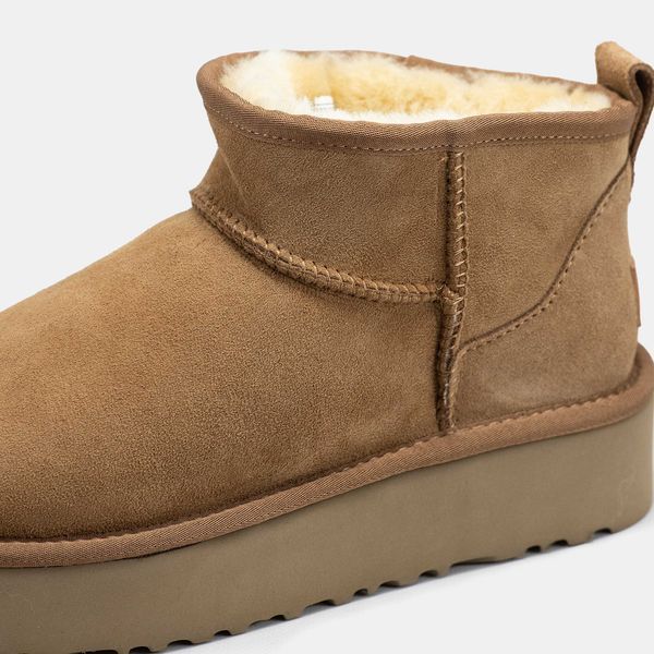 Угги на платформі UGG Ultra Mini Platform Chestnut 13518-Каштановий-36 фото