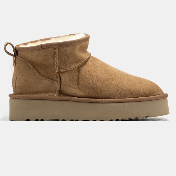 Угги на платформі UGG Ultra Mini Platform Chestnut 13518-Каштановий-36 фото