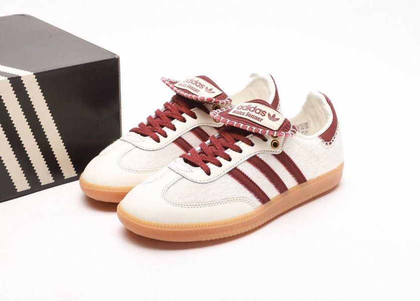Кросівки Adidas Samba c Wales Bonner White Bordo 15057-Бордовий-36 фото