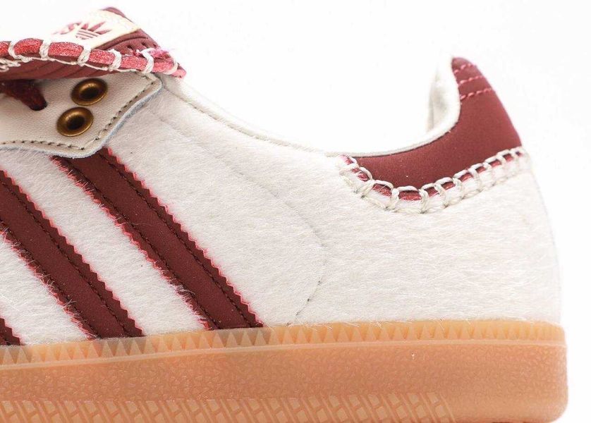 Кросівки Adidas Samba c Wales Bonner White Bordo 15057-Бордовий-36 фото