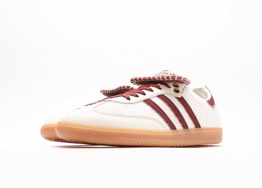 Кросівки Adidas Samba c Wales Bonner White Bordo 15057-Бордовий-36 фото