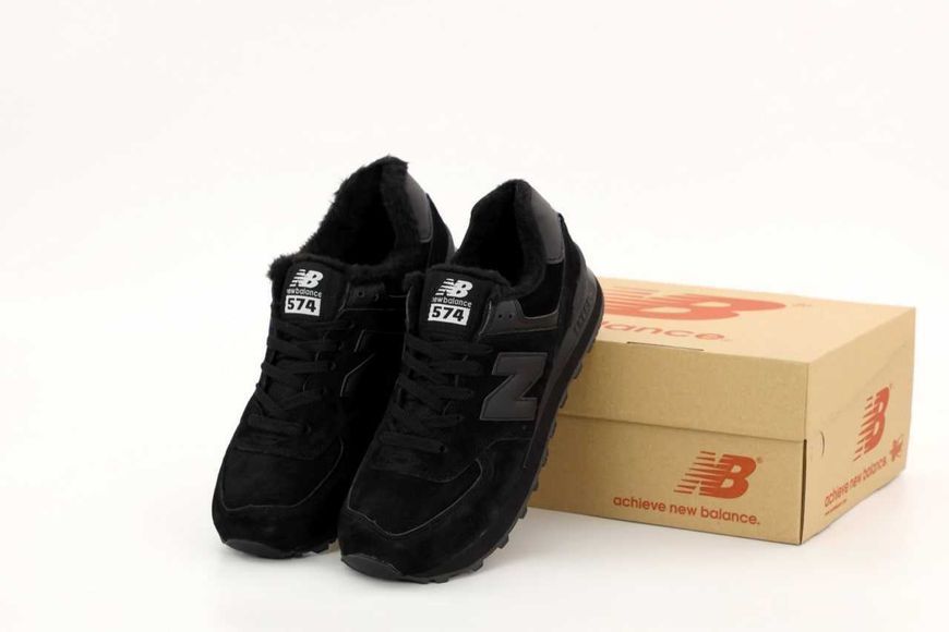 Кросівки New Balance 574 Black Winter (зимові) 03714-Чорний-36 фото