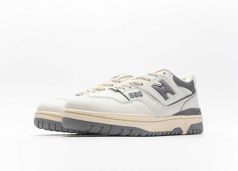 Кросівки NB New Balance 550 Leon Dore White Grey 08095-Сірий-36 фото