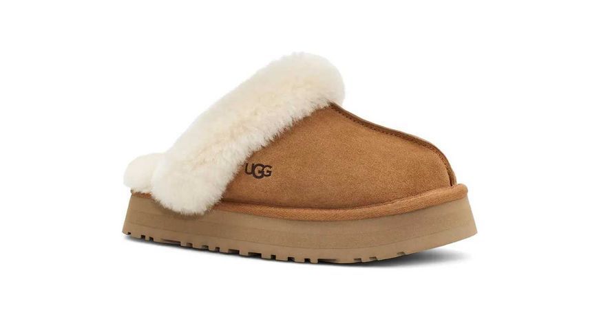 Угги на платформі UGG Disquette Platform Slippers Chestnut 18185-Каштановий-36 фото