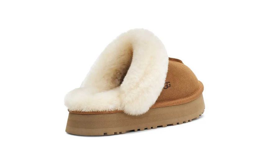 Угги на платформі UGG Disquette Platform Slippers Chestnut 18185-Каштановий-36 фото