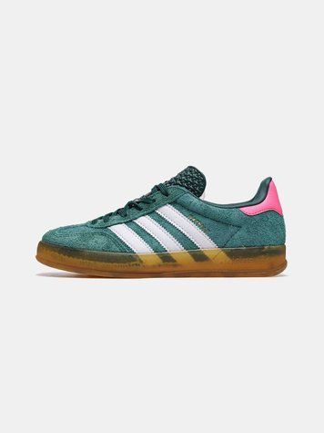 Кросівки Adidas Gazelle Indoor Green White Pink 16598-Зелений-37 фото
