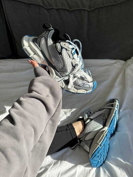 Кросівки Balenciaga 3XL Silver White Blue 16569-Синій-36 фото