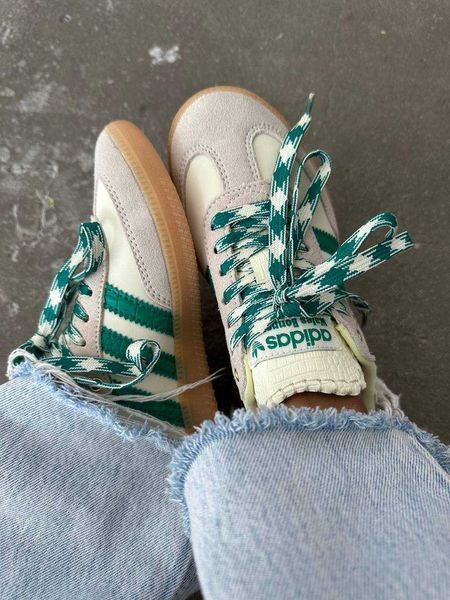 Кросівки Adidas Samba x Wales Bonne Grey Green 12052-Зелений-36 фото