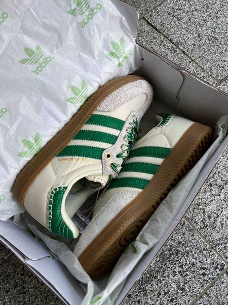 Кросівки Adidas Samba x Wales Bonne Grey Green 12052-Зелений-36 фото