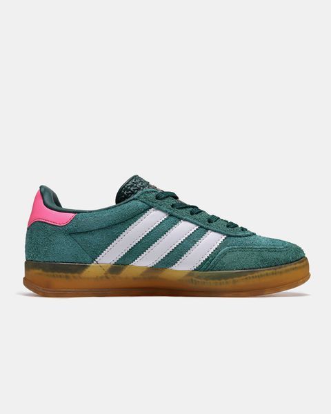 Кросівки Adidas Gazelle Indoor Green White Pink 16598-Зелений-37 фото