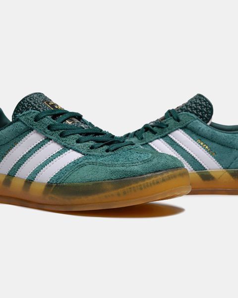 Кросівки Adidas Gazelle Indoor Green White Pink 16598-Зелений-37 фото
