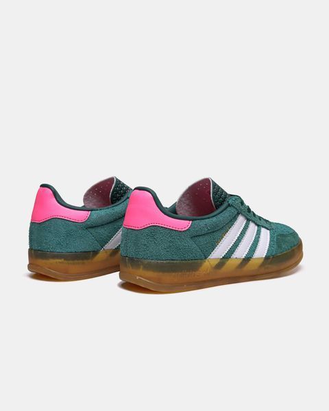 Кросівки Adidas Gazelle Indoor Green White Pink 16598-Зелений-37 фото