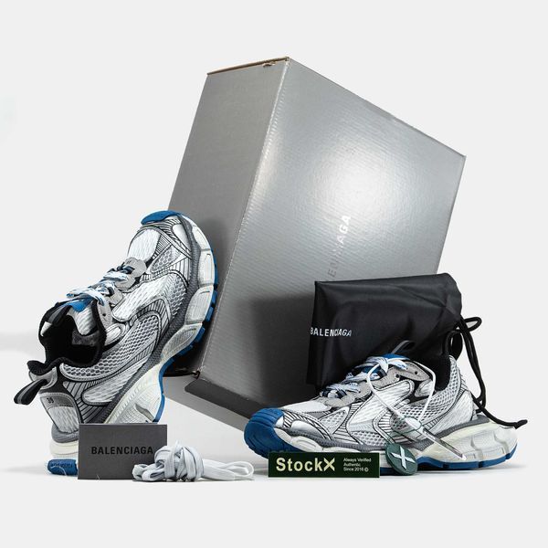 Кросівки Balenciaga 3XL Silver White Blue 16569-Синій-36 фото