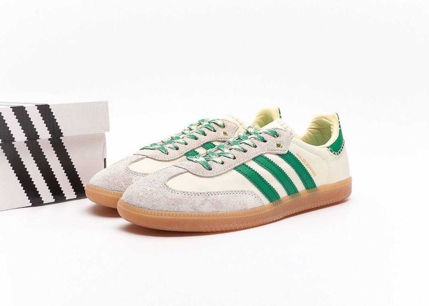Кросівки Adidas Samba x Wales Bonne Grey Green 12052-Зелений-36 фото