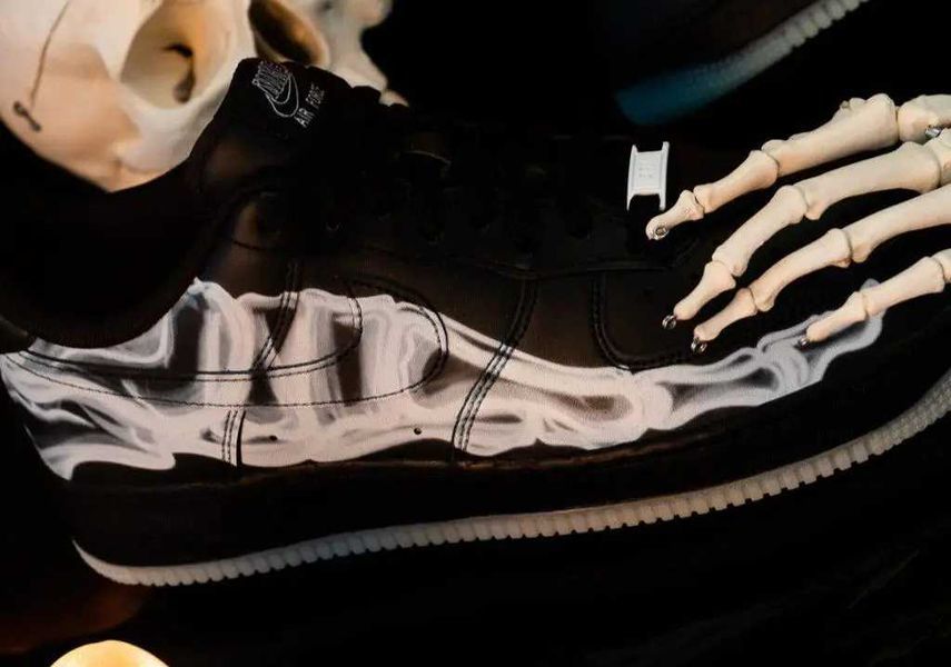 Кросівки Nike Air Force Low Skeleton QS black 00806-Чорний-36 фото