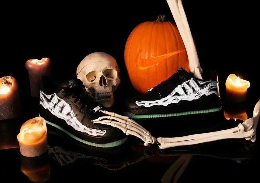 Кросівки Nike Air Force Low Skeleton QS black 00806-Чорний-36 фото