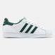 Кросівки Adidas Superstar White Green 17453-Зелений-36 фото 2