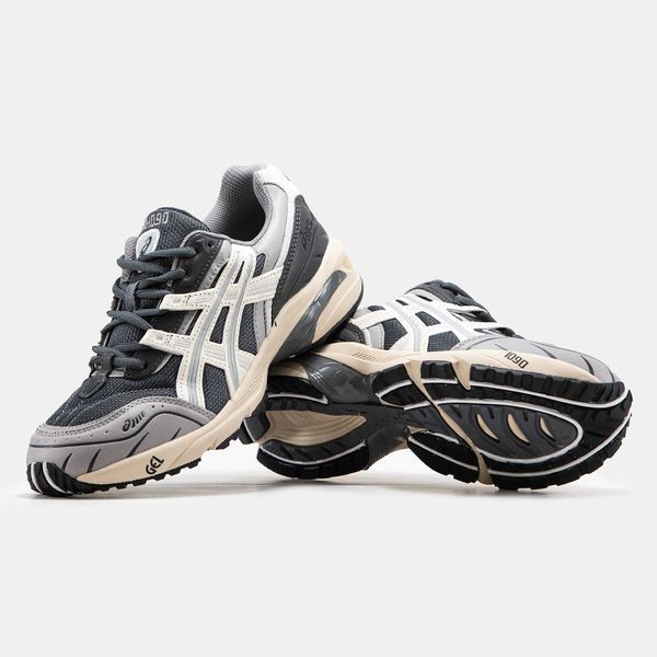 Кросівки Asics Gel-1090 Grey Beige White 14697-Темно-сірий-36 фото