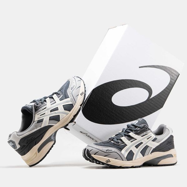 Кросівки Asics Gel-1090 Grey Beige White 14697-Темно-сірий-36 фото