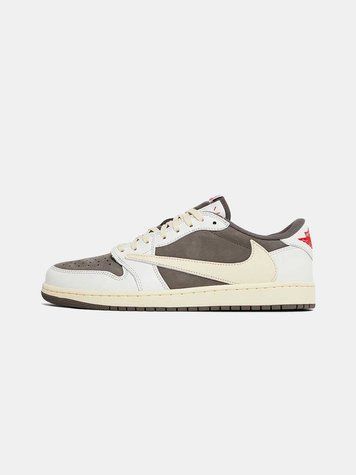 Кросівки Jordan 1 Retro Low x Travis Scott Low OG &ldquo;Reverse Mocha&rdquo; 09257-Бежевий-36 фото