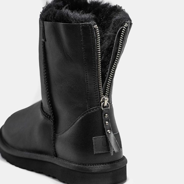 Угги UGG Classic Short Zip Black 05139-Чорний-36 фото