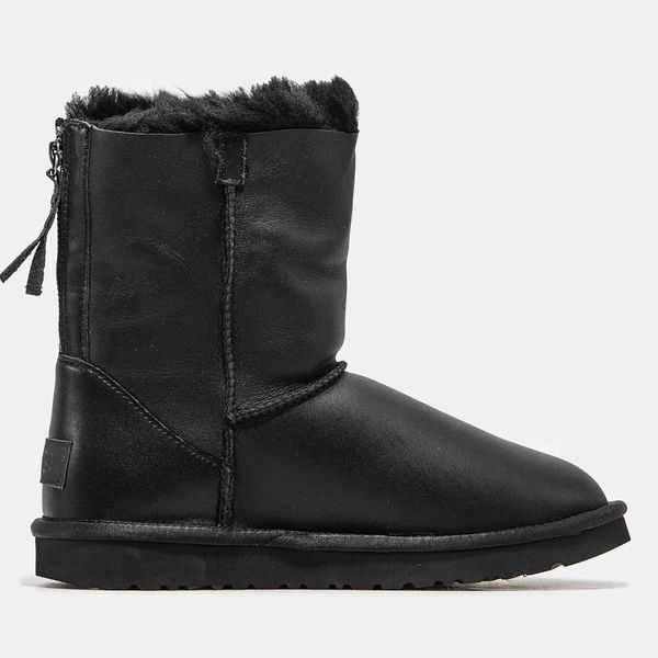 Угги UGG Classic Short Zip Black 05139-Чорний-36 фото