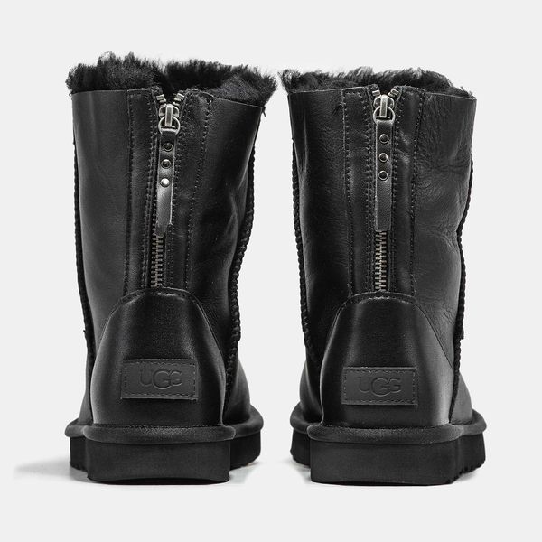 Угги UGG Classic Short Zip Black 05139-Чорний-36 фото