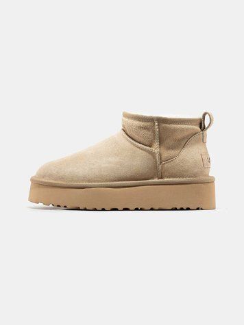 Угги на платформі UGG Ultra Mini Platform Beige 13420-Бежевий-39 фото