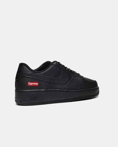 Кросівки Nike Air Force 1 x Supreme Black Red 04725-Чорний-36 фото