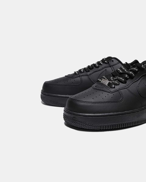Кросівки Nike Air Force 1 x Supreme Black Red 04725-Чорний-36 фото
