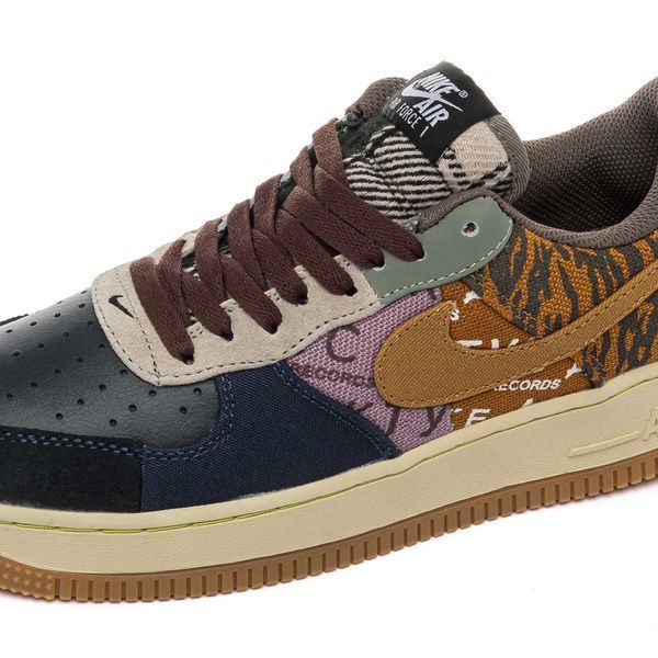 Кросівки Nike Air Force 1 Low x Travis Scott Cactus Jack Blue Brown 02520-Коричневий-36 фото