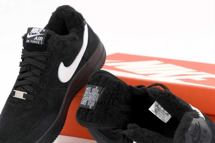 Кросівки Nike Air Force Black Winter (зимові) 07091-Чорний-36 фото