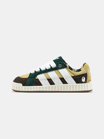Кросівки Adidas LWST x Bape Beige Green White Brown 17758-Жовтий-42 фото