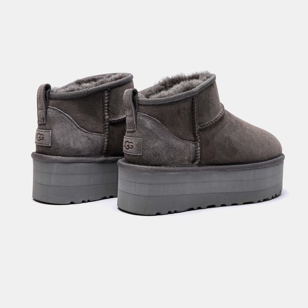 Угги на платформі UGG Ultra Mini Platform Grey 13790-Сірий-36 фото