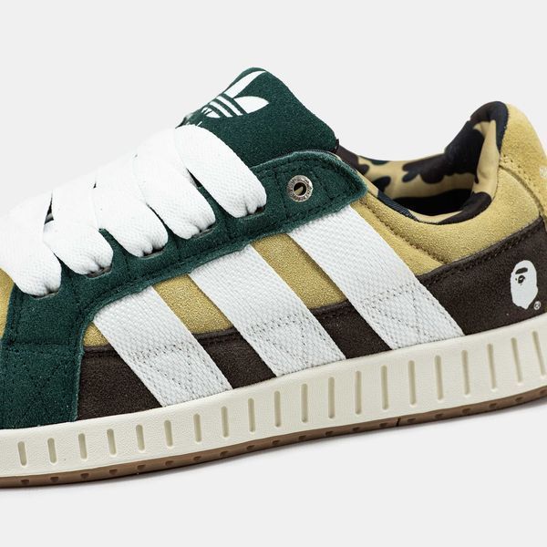 Кросівки Adidas LWST x Bape Beige Green White Brown 17758-Жовтий-42 фото
