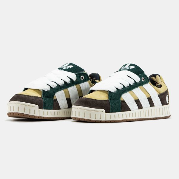 Кросівки Adidas LWST x Bape Beige Green White Brown 17758-Жовтий-42 фото