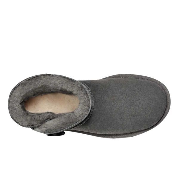 Угги UGG Mini Button Grey 04173-Темно-сірий-36 фото