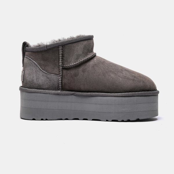 Угги на платформі UGG Ultra Mini Platform Grey 13790-Сірий-36 фото