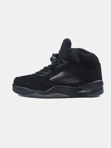 Nike Air Jordan 5 Black Dark Brown Gum 22938-Чорний-41 фото
