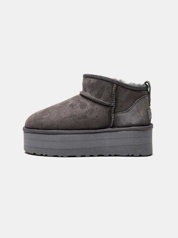 Угги на платформі UGG Ultra Mini Platform Grey 13790-Сірий-37 фото